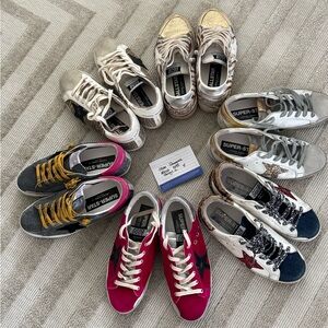 Golden Goose Colorful Superstar Sneakers size 37 purge